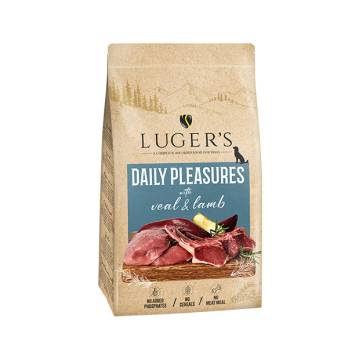 LUGER’S DAILY PLEASURES – מזון לכלבים ייבוש באויר Air Dried For Dogs – With Veal & Lamb 9 kg