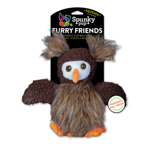 Spunky Pup - בובת צעצוע Owl Furry Friends