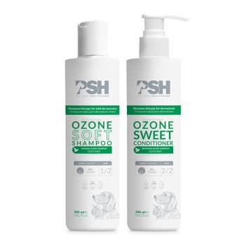 PSH – Pet Skin HealthCare – שמפו + מרכך טיפולי אוזון Ozone Soft Shampoo + Sweet Conditioner 300ML