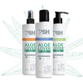 PSH – Pet Skin HealthCare – שמפו + מרכך + תרסיס היגייני אלוורה ALOE LOVER LINE