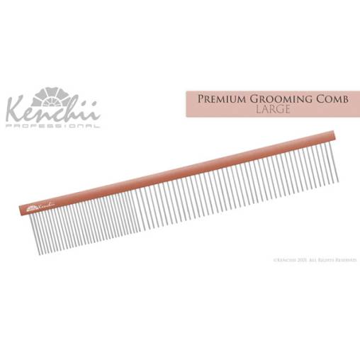 Kenchii - מסרק 24 ס"מ "Premium Satin Rose Gold Grooming Comb - Large - 9.8