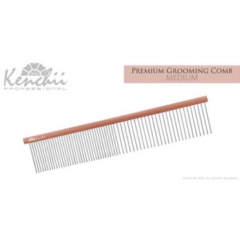 Kenchii – מסרק 19 ס”מ “Premium Satin Rose Gold Grooming Comb – Medium – 7.5