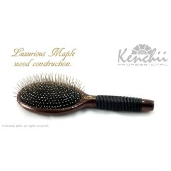 Kenchii – מברשת פינים גדולה Large Metal Pin Brush with One-piece Maple Body