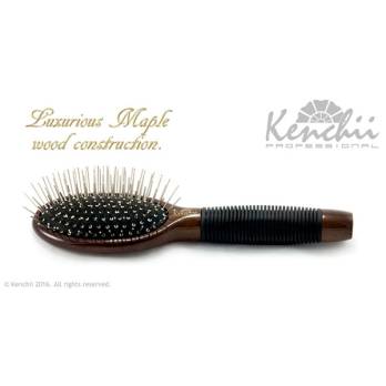 Kenchii – מברשת פינים קטנה Small Metal Pin Brush with One-piece Maple Body