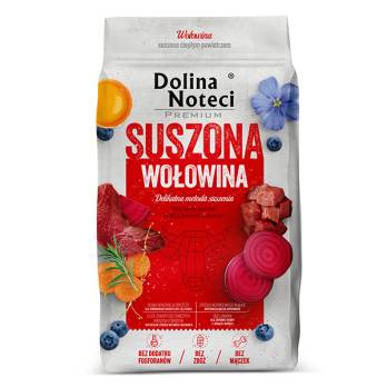 Dolina Noteci – מזון מיובש פרימיום בשר בקר Premium (Suszone) Dried Beef 9 kg