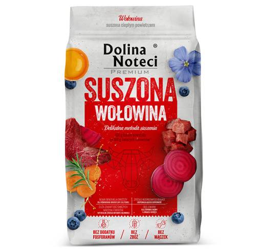 Dolina Noteci - מזון מיובש פרימיום בשר בקר Premium (Suszone) Dried Beef 9 kg