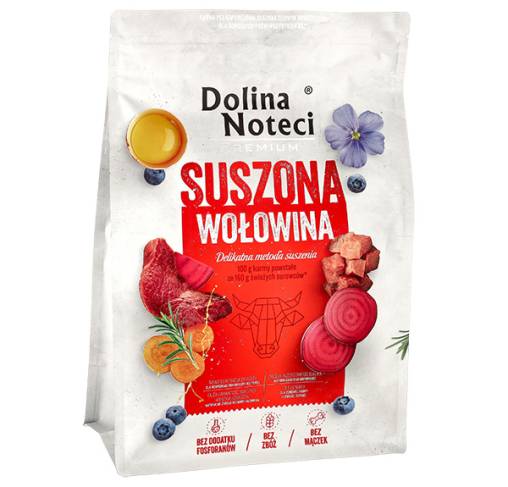 Dolina Noteci - מזון מיובש פרימיום בשר בקר Premium (Suszone) Dried Beef 3 kg