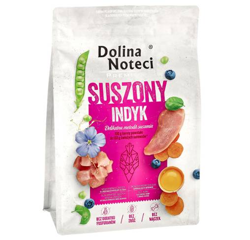 Dolina Noteci - מזון מיובש פרימיום בשר הודו Premium (Suszone) Dried Turkey 3 kg