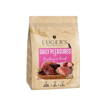 LUGER’S DAILY PLEASURES – מזון לחתולים ייבוש באויר Air Dried For – With Turkey & Beef 1 kg