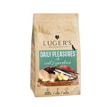 LUGER’S DAILY PLEASURES – מזון לכלבים ייבוש באויר Air Dried For Dogs – With Cod & Sardine 9 kg