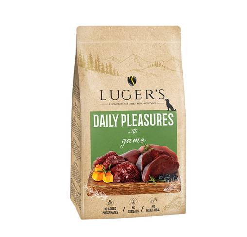 LUGER'S DAILY PLEASURES - מזון לכלבים ייבוש באויר Air Dried For Dogs - With Game 9 kg