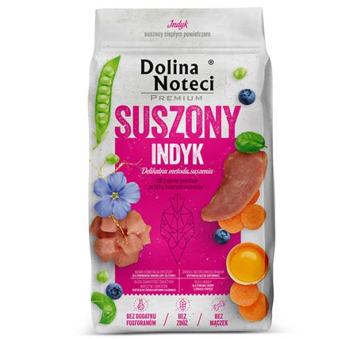 Dolina Noteci - מזון מיובש פרימיום בשר הודו Premium (Suszone) Dried Turkey 9 kg